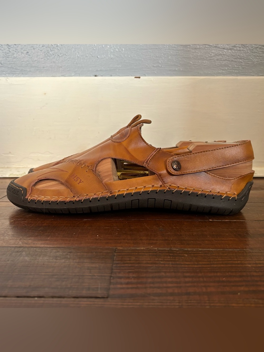 Benjamin Brown Leather Orthopedic Fisherman Sandals Men’s Size 45/11